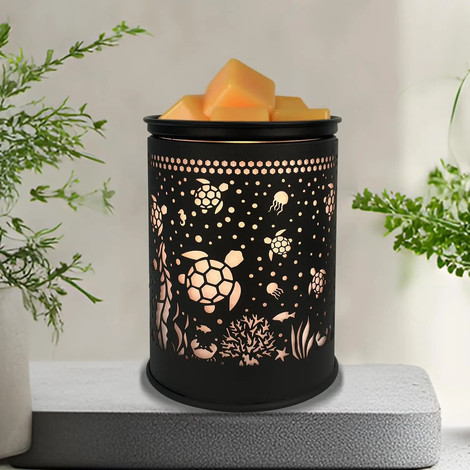scentsy Wax Warmer for Scented Wax melt Warmer Wax Melter for Candle Making lamp Candle Warmer Plate Oil Burner for  Decor and Gifts for Holiday(Sea Turtle)