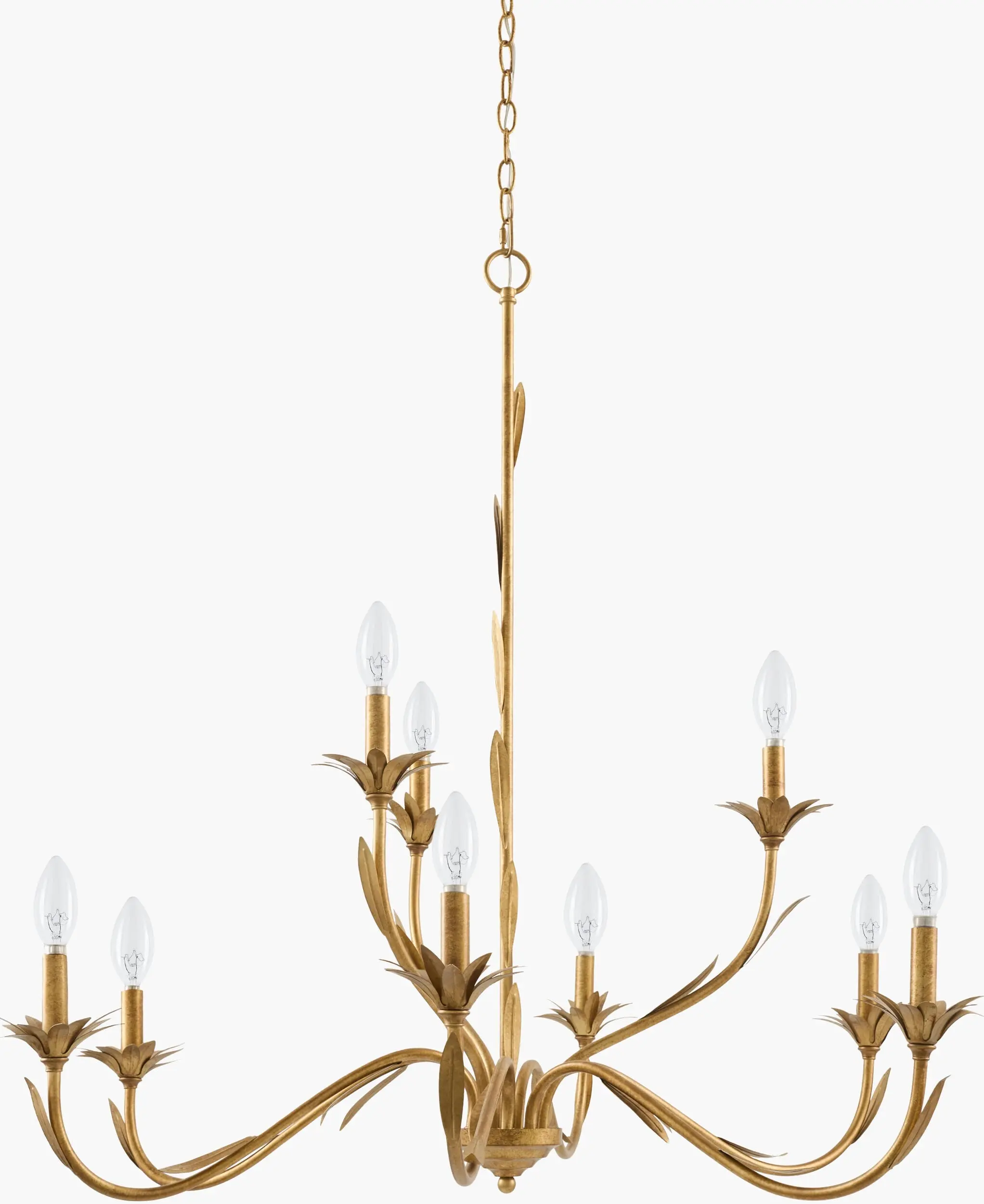 Tan Rustic Hanging Chandelier Ceiling Light - Decorative Lamp, Home Decor Light for Dining Rooms, Living Rooms, All Seasons, Ceiling Lighting