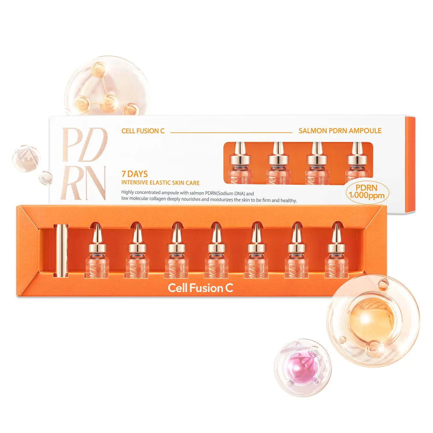 CELL FUSION C Salmon PDRN Ampoule 7 days - Moisture Skincare Gift Set - Korean Skincare Luxury Premium High-end Hydrating Anti Aging Serum [CELL FUSION C]