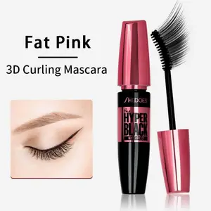 Thick Voluminous Smudge Proof Waterproof Beauty Mascara, Long Lasting Fiber Lash Curler, 3D Stereo Lengthening Base, Suitable for Short Fine Sensitive Eyelashes