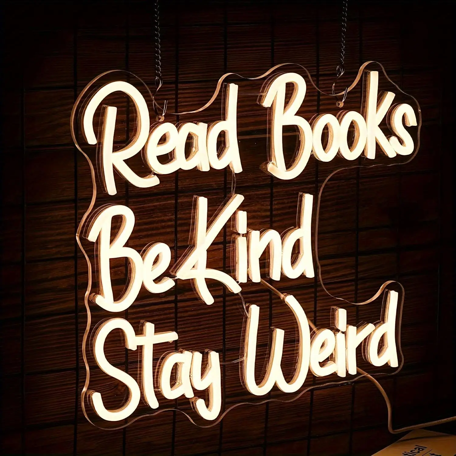 USB Powered Reading Books LED Display Sign, Creative Wall Mounted Neon Sign, Decorative Light for Bookstores, Libraries, Classrooms, Schools, Led Signs, Led Light Up