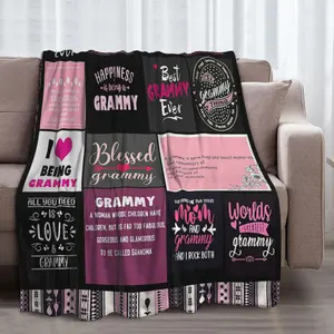 Blanket gifts for Grammy from grandchildren and granddaughters. The "Best Grammy Ever" blanket gifts. Blanket gifts for Grammy on Mother's Day