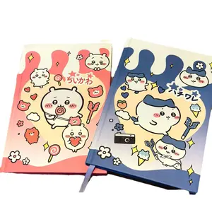 Chiikawa high aesthetic notebook, cute lined thick hard cover, student error notebook, diary notebook