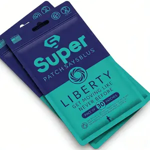 Liberty Super Patch by SAYSBLUS – 30 Patches | Instant Relief for Joint Stiffness | Hypoallergenic & Breathable