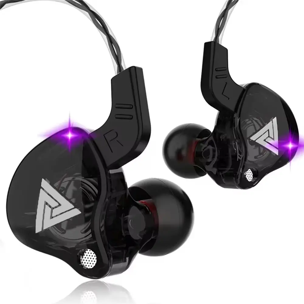 QKZ In-ear Design Wired Earphone, 1 Count HiFi Sport Earphone with Microphone, Music Earbuds for Running, Gaming, Sports, Work, Study, Light Weight Earbuds, Sports Earphones, In Ear Headphone