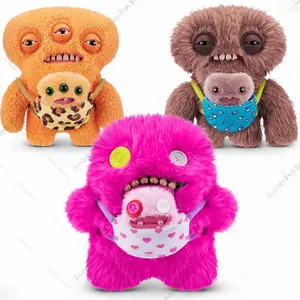 Original Fuggler Ugly Monsters Plush Toys Cute Mini Rascals Monsters Series Tooth Monster Stuffed Plushies Baby Fugg Dolls Gifts