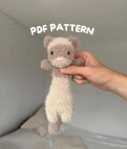 Floppy Ferret Crochet  Adorable Amigurumi Toy DIY Craft Kit