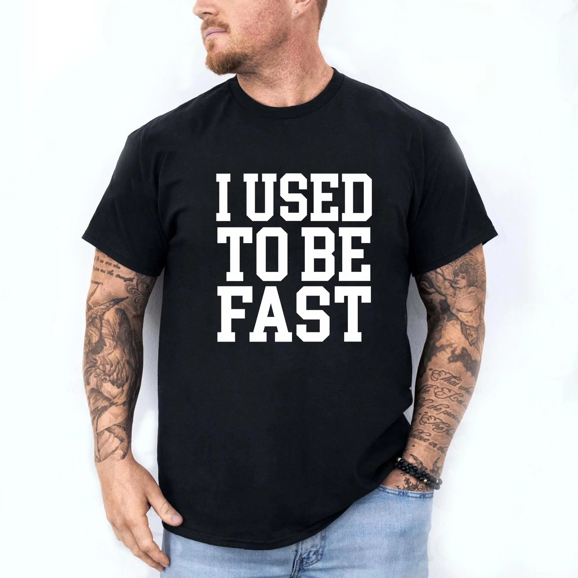 I Used To Be Fast Funny Running T-Shirt, Runner Dad Shirt, Marathon Humor Tee, Former Runner Workout Joke Shirt, Fitness Dad Gift, Running Lover Graphic Tee