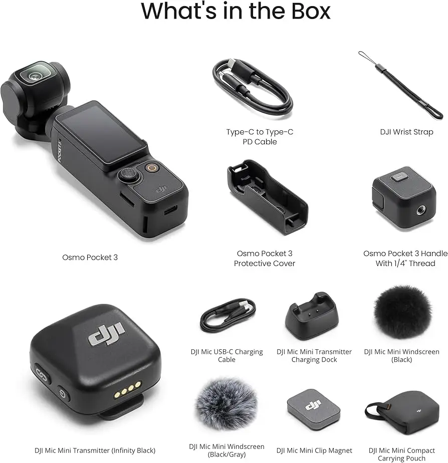 DJI Osmo Pocket 3 Action Camera for Phones & Electronics, Cameras & Photography Use