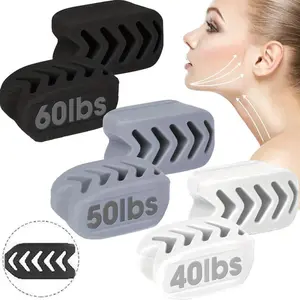 Silicone Jaw Trainer, Multi Resistance Level, Fishbone Design, Facial Muscle Trainer, Fitness Accessory for Men & Women, Facial Toning Tool, Perfect Gift