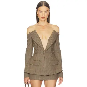 SANS FAFF Delaney Blazer in Houndstooth