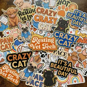 Premium 80pcs Acrylic Craft Sheets, Pet Animal Themed Ornament Decor, Decorative Collectibles For Daily DIY Handmade Art Projects
