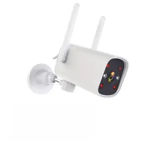 JieSuDa N1 Outdoor Security Camera 2K Ultra Color Night Vision 180° Pan Rotating Wired WiFi 24/7 Recording AI Human Auto Tracking 2.4&5G WiFi Alexa Google Assistant