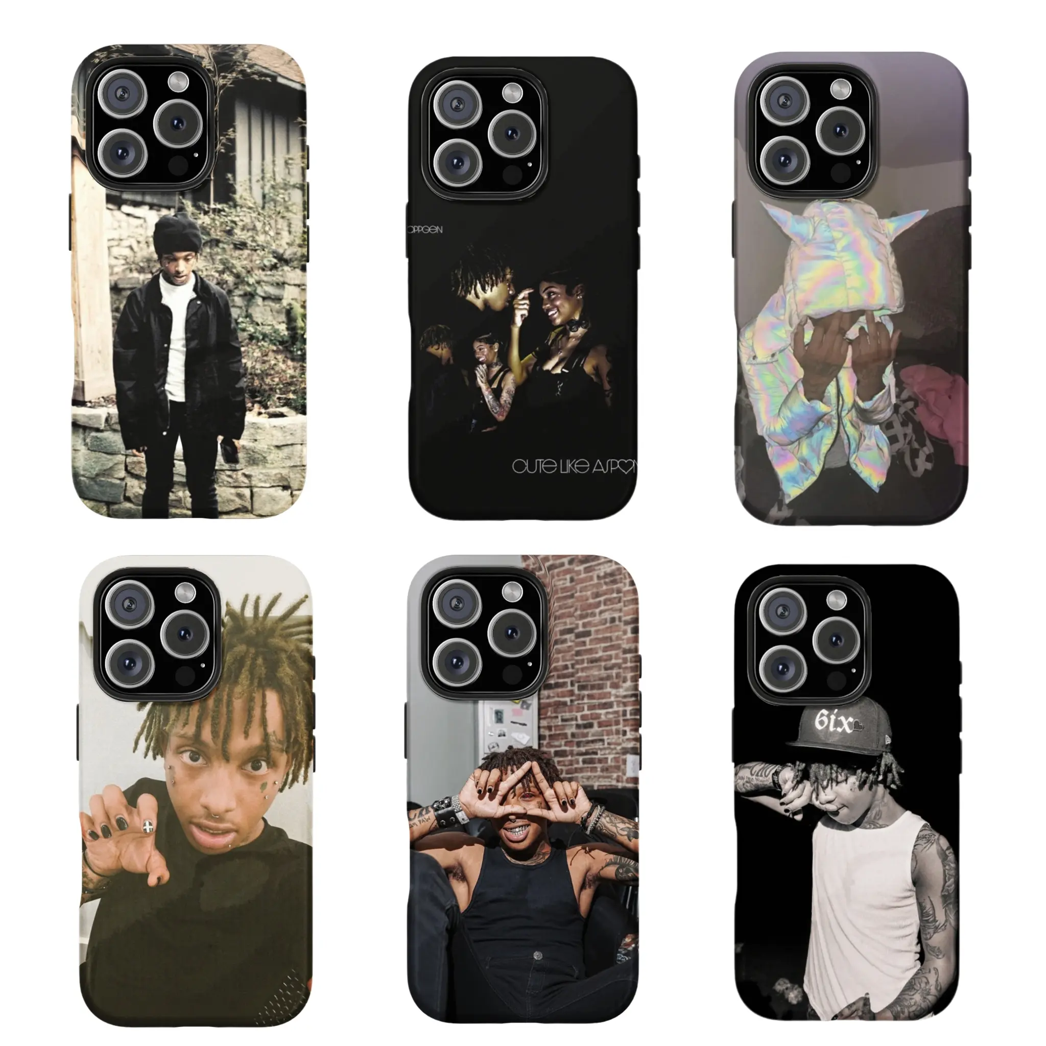6 Styles Rapper Underground Aesthetic Phone Case For iPhone 17 16 15 14 13 12 11 XS and Samsung S25 S24 S23 S22 S21, Accessories, Smartphone, Cellphone, Custom, Wireless, Protection