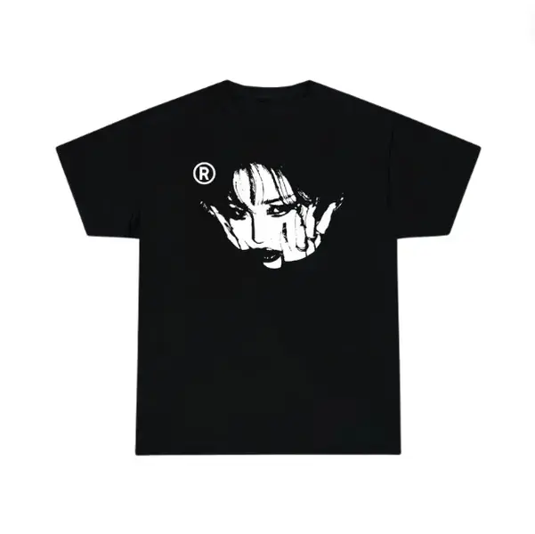 Women Face Y2K Streetwear T-Shirt, Opium Aesthetic Vamp Tee, Cyber Goth Graphic Shirt, Dark Aesthetic Streetwear Merch, Trendy Unisex Y2K Top for Men & Women, Alt Fashion Gift