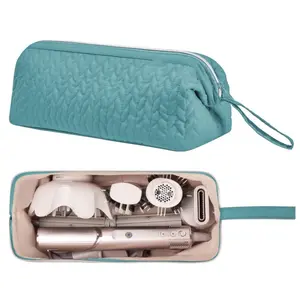 Shark Flex Style Case for Dyson Airwrap Hair Dryer Brush Revlon Hair Tools Travel Bag Carrying Case Flat Curling Iron Organizer (Teal Blue)