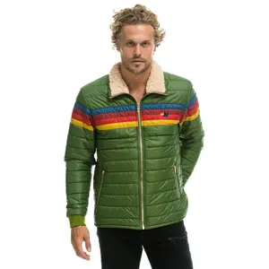4 STRIPE JACKET - GARDEN GREEN