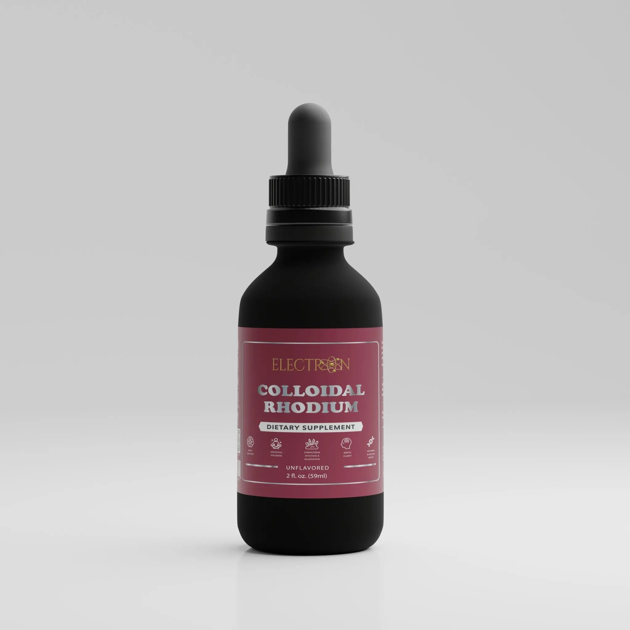 Colloidal Rhodium- Natural Dietary Mineral Wellness Supplement