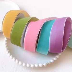 Colorful Thick Velvet Ribbon Roll, Multiple Sizes Available, Perfect for Christmas Tree Decorations, Gift Wrapping, DIY Crafts, Sewing Projects