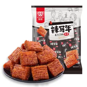 8.82oz Spicy Snacks Big Knife Meat Is Soft And Chewy Latiao Asian Snacks Latio Spicy Strips Chinese Vegetarian latiao Perfect for Vegetarians  200G