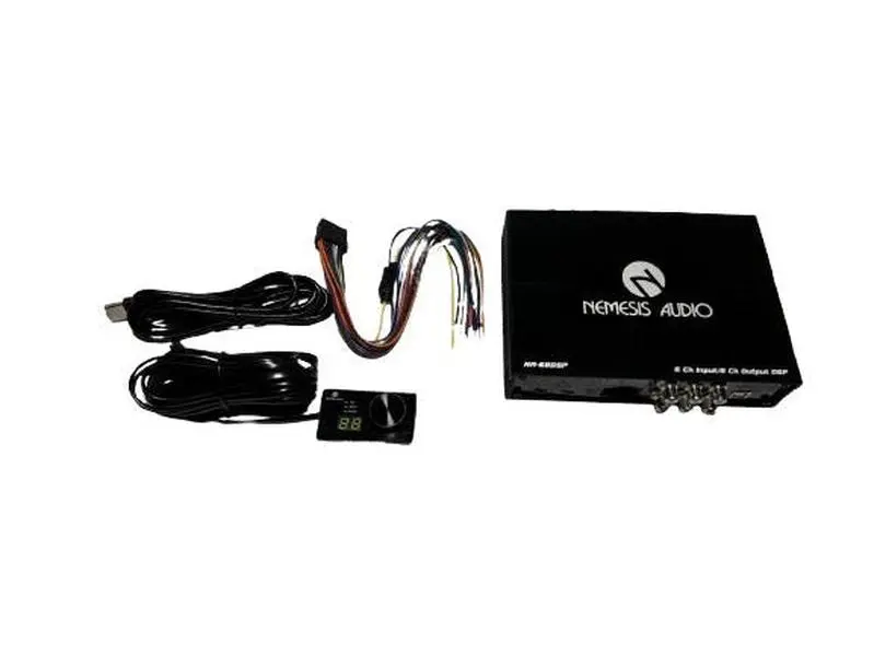Nemesis Audio NA-68DSP 6 Ch In - 8 Ch Out Digital Signal Processor Bluetooth Android with Remote Control & AKM Chip