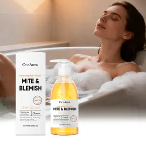 OceAura Gentle Nourishing Body Wash & Shower Gel - Deep Cleansing with Aloe Vera & Vitamin E, Moisturizing for Sensitive Skin, Family-Friendly & Travel-Size, No Sticky Residue, Perfect for Daily & Post-Workout Use