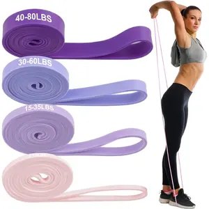 Pull Up Bands, 5-80lbs Resistance Bands Set with Door Anchor, Stretching Assist Band, Portable Exercise, Muscle Training, Physical Therapy, Exercise Workout Bands for Working Out for Women : Sports & Outdoors