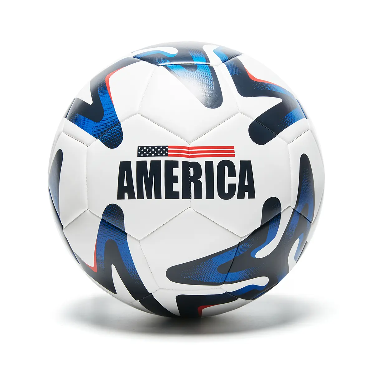 USA Themed Size 5 Soccer Ball - Durable 4-Ply Shell, Hidden Machine-Stitched Technical Design for Adults, Matches & Practice (Ideal Gift), Soccer Balls, Soccer Equipment, Football Training Balls