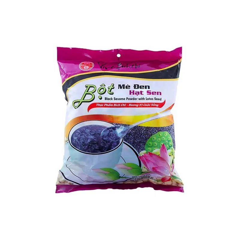 Bich Chi Black Sesame & Lotus Seed Powder, Fiber-Rich, Delicious Flavor, 12.35 oz