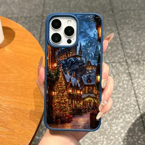 Magnetic TPU Cellphone Case - MagSafe-Ready for iPhone 11/12/13/14/15/16/17 Pro Max, Wizarding World Christmas Aesthetic, Anti-Fall Shockproof Lightweight Stylish Protection Cover, Essential Mobile Accessory