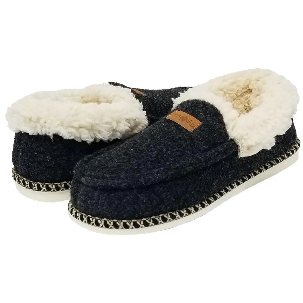 GaaHuu Faux Wool Mocassin Slippers