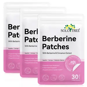 SOLOTREE Berberine Patches 30p, Available in 1/2/3/4-Pack Options, High-Capacity Skin Care Patches for Daily Use