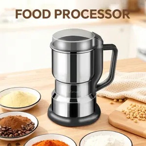 Electric Coffee Grinder Multifunctional Coffee Bean SpiceBeans Vanilla Stainless Steel Mixer 300W High PowerCrusher coffee grinder Electric Coffee Stainless SteelMeasuring Pitcher with Lid Espresso Distribution Tool withStand fast grind