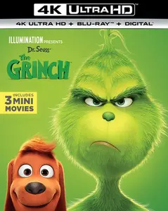Dr. Seuss' The Grinch  [4K ULTRA HD BLU-RAY MOVIE] With Blu-Ray, 4K Mastering, , 2 Pack