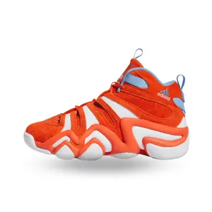 Adidas Crazy 8 "Team Orange" Men's Sneaker, Orange and White Color, Athletic Footwear for Training, Running, and Casual Use