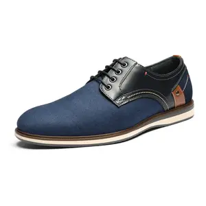 BRUNO MARC Men's Classic Lace-Up Casual Oxford Shoes - Soft, Foam-Cushioned Footwear for All Seasons (Lace-Equipped Casual Men's Oxfords)