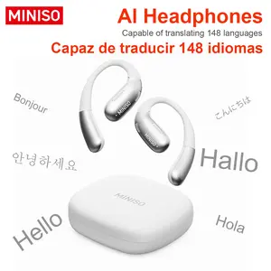 [New Year's gift] MINISO X28 Wireless Earbuds Bluetooth 6.0 Earphones, In Ear Earbuds,Waterproof Wireless Earphones, Support 148 Languages Real Time ,Suitable for Office, Sports, Study and Audio Calls, Built in Microphone, Gaming Bluetooth Headphones