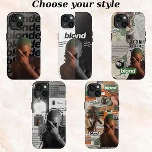 Frank Ocean Blonde Tough Phone Case Ocean Aesthetic Shockproof Protective Cover For iPhone 11-17 Pro Max/Plus & Samsung Galaxy S23-S25
