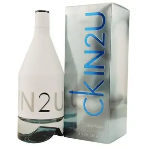 Calvin Klein CK IN2U Him Men's Eau de Toilette Spray - 5.0 fl oz Premium Fragrance, Skin-Activated Citrus Woody Musk Scent with Pomelo Leaves & Tangelo Lime Blend, New-In-Box Single Item