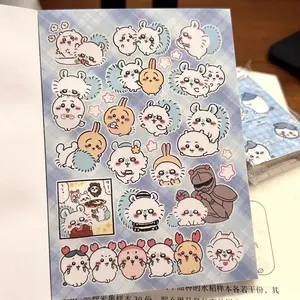 2026 Chiikawa Thick Sticker Book Cute Cartoon Kawaii Sticker Album for Students DIY Journal Scrapbook Decor Supplies Gift Toys