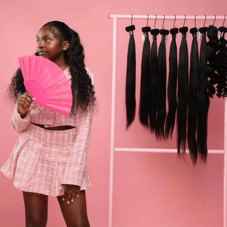 3-4 Bundles ( Indian & Vietnamese human hair)