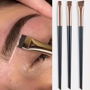 3-in-1 Eyebrow Brush Eyeliner Brush Natural Eyebrow Powder Brush Makeup Tool Detail Brush