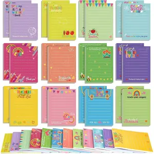 32 Pack Teacher Sticky Notes Pads Bulk 640 Sheets Thank You Teacher Appreciation Gifts Notepads Thank You for Help Me Grow Self Stick Notepad Memo Pads for Men Women Teacher Appreciation Week
