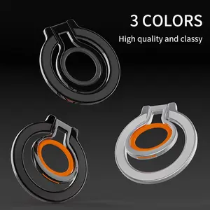 Magnetic Foldable Phone Ring Holder, 360-Degree Rotatable Phone Ring Buckle, Portable Magnetic Ring Holder for Phone, Magnetic Phone Stand