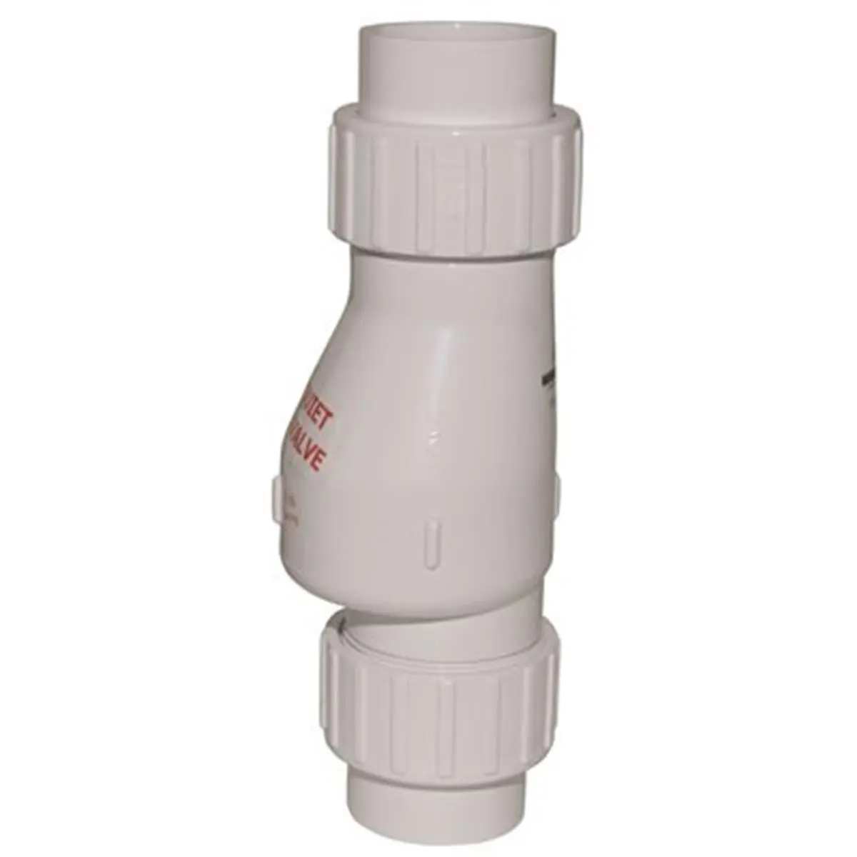 212 MAIN Quiet Check Valve, 1.5 in. PVC Hardware Part with Solvent Weld Connection, Full-Flow Design for Horizontal and Vertical Usage, Parts, Below Basin Cover, No Threading Of Pipe Required, Noise Reduction, Plumbing System, Spring Action, Easy Install