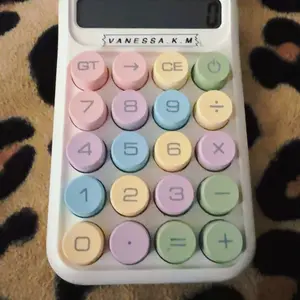 Circular Mechanical Desktop Calculator, Calculator with Display, 1 Count Battery Powered Calculator without Battery, Accounting Supplies for School Student Office