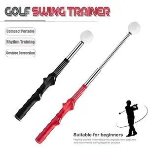 Golf Swing Practice Stick Adjustable Golf Indoor Swing Trainer Left Handed Right Handed Grip Golf Grips Golf Action Practice Tool Compact Portable Rhythm Training Gesture Correction Golf Equipment