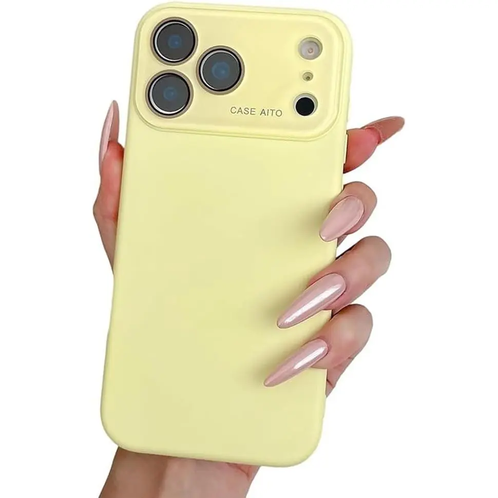Phone case Designed for iPhone 17 16 15 14 13 12 Pro max Case,Premium Silicone Satin-Smooth Touch Phone Case, Full Camera Protection,Glass Large Window,Slim Shockproof Anti-Scratch Microfiber Lining Phone Cases for iPhone 17 Pro Max