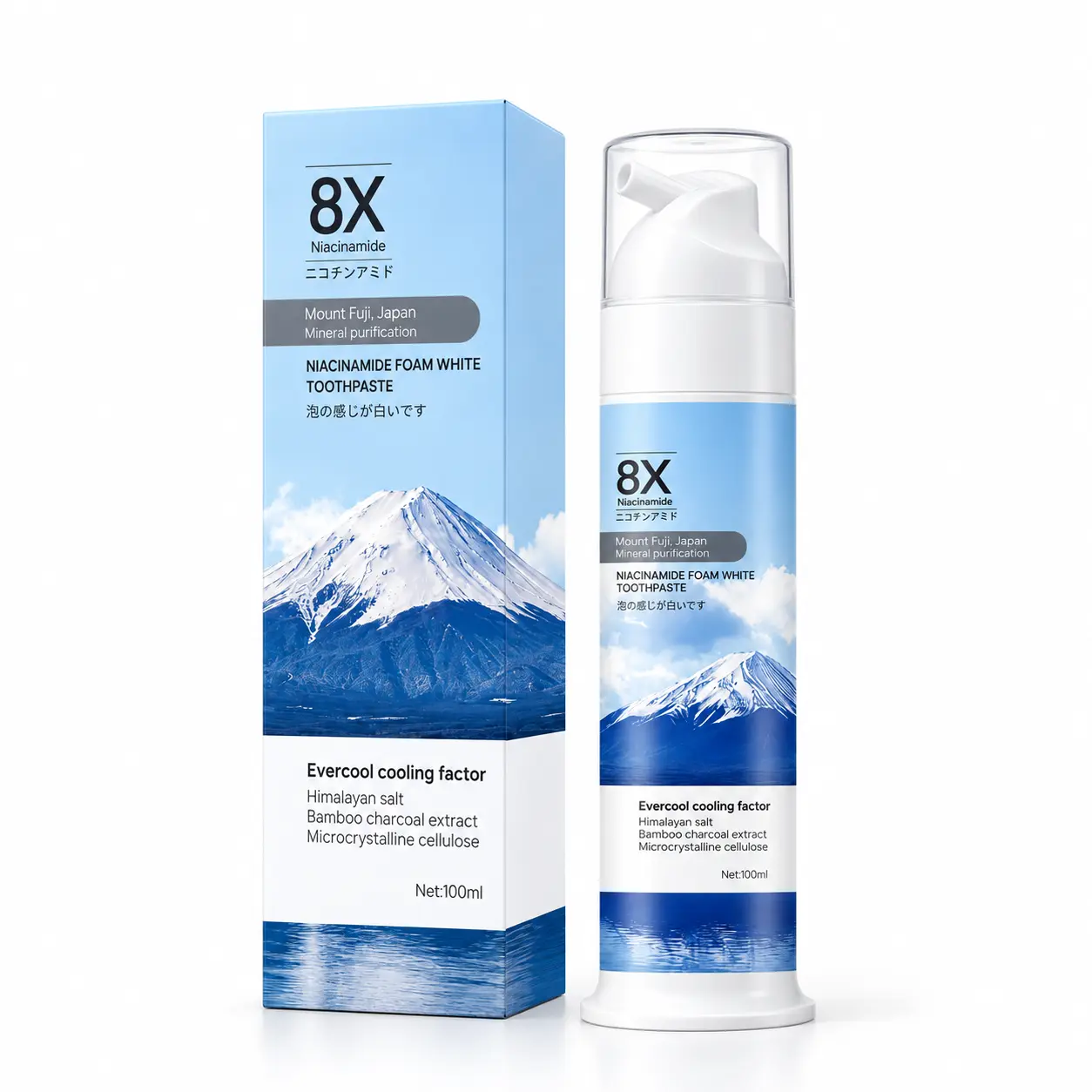 AMZ Niacinamide Toothpaste, Rich and Creamy Foam, Gentle Teeth Cleaning, Refreshing and Comfortable, Fresh Breath, Daily Oral and Dental Care Toothpaste