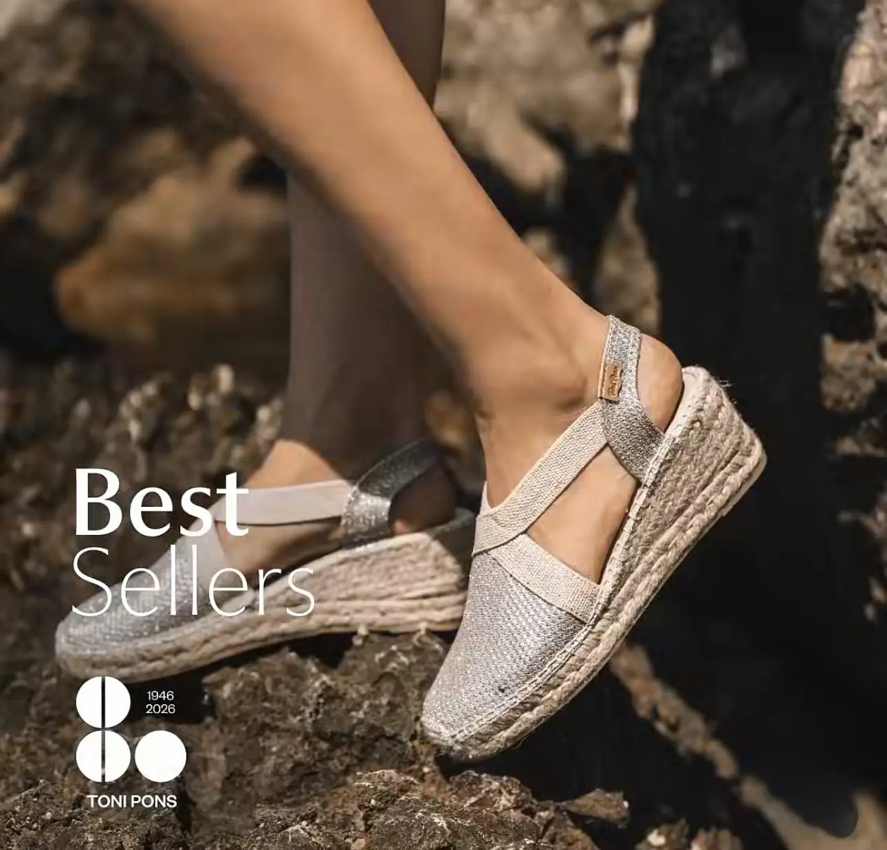 Toni Pons Triton Platinum Wedge Espadrille